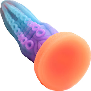 Tenta-Cock Glow In The Dark 9.5" Silicone Suction Cup Dildo By Creature Cocks