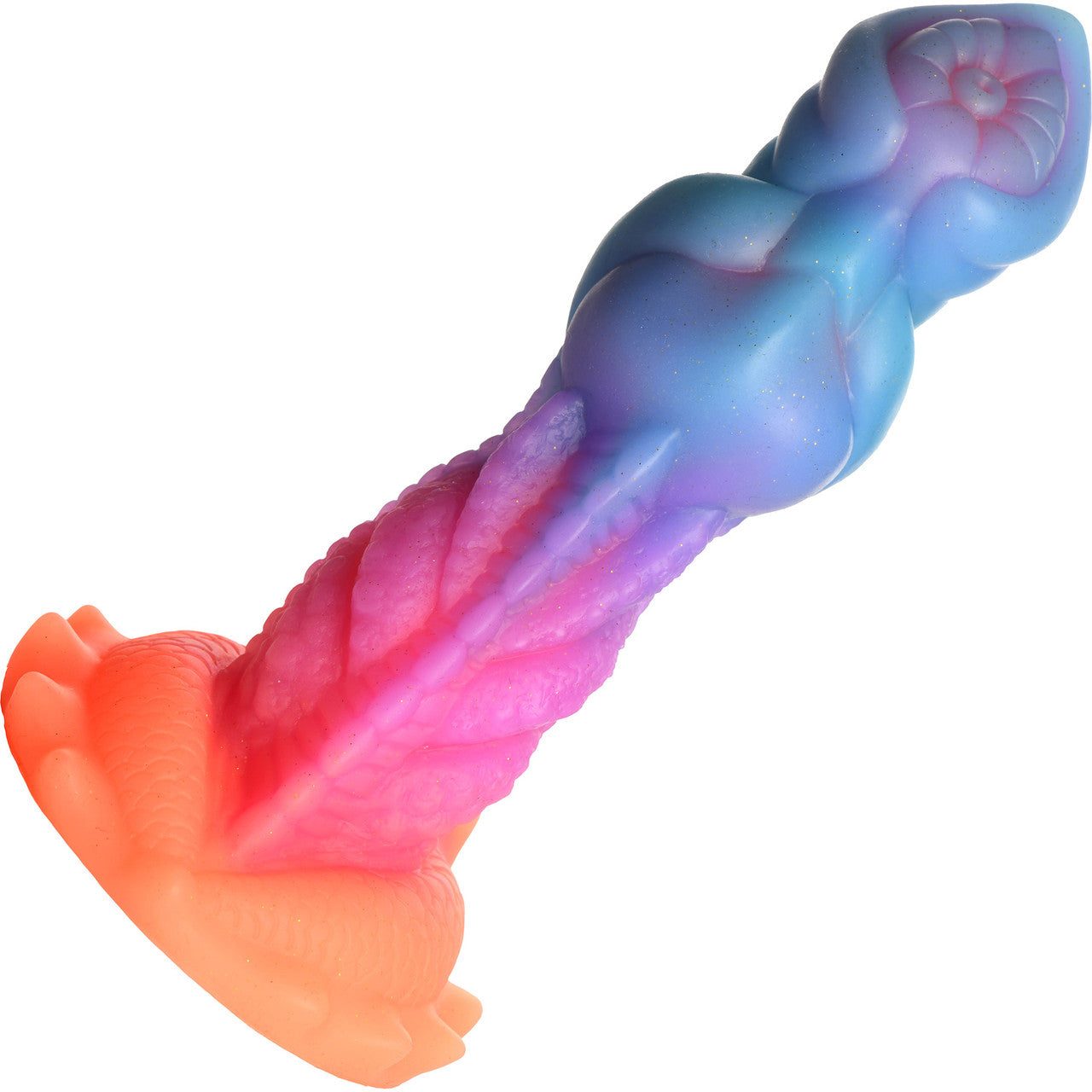 Aqua-Cock 7.5" Silicone Glow In The Dark Suction Cup Dildo By Creature Cocks