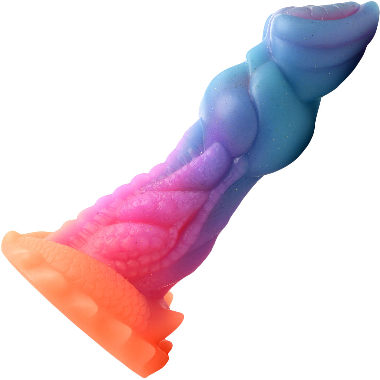 Aqua-Cock 7.5" Silicone Glow In The Dark Suction Cup Dildo By Creature Cocks