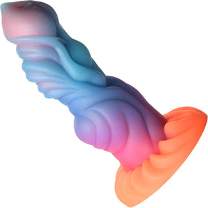 Alien Invader 8" Silicone Glow In The Dark Suction Cup Dildo By Creature Cocks