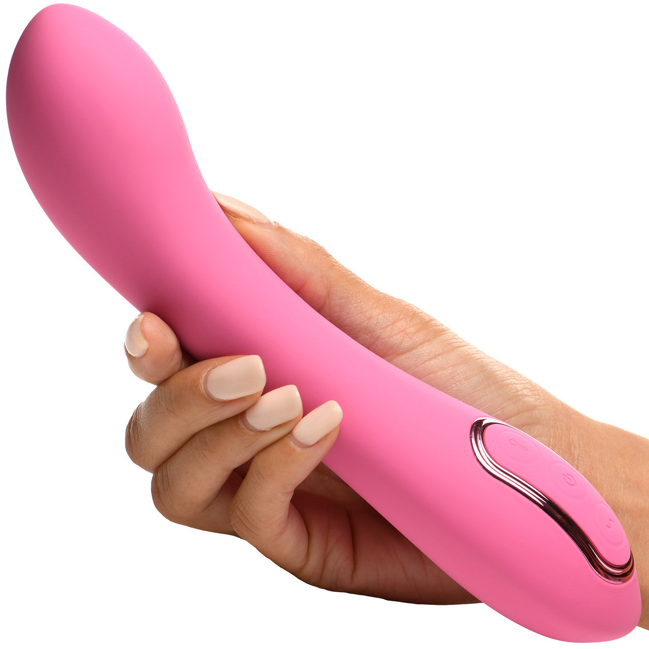 INMI Extreme-G Rechargeable Silicone Inflating G-Spot Vibrator - Pink