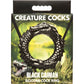 Black Caiman Silicone Cock Ring By Creature Cocks