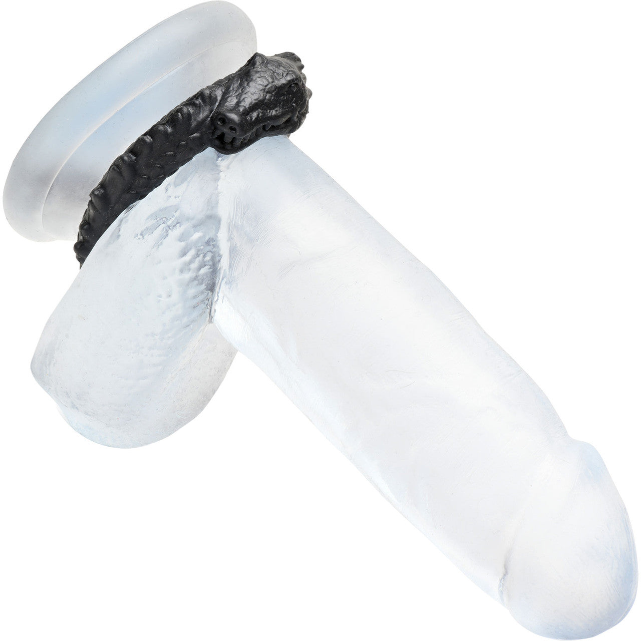 Black Caiman Silicone Cock Ring By Creature Cocks