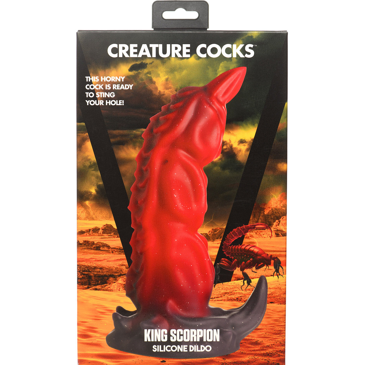 King Scorpion 9.75" Silicone Dual Stimulation Suction Cup Dildo By Creature Cocks