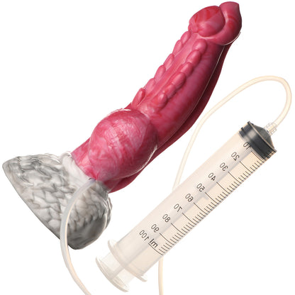 Resurrector Phoenix 9" Squirting Silicone Suction Cup Dildo By Creature Cocks