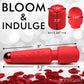 Bloomgasm Pleasure Rose 10X Rechargeable Silicone Wand Vibrator With Rose Attachment - Red