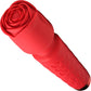 Bloomgasm Pleasure Rose 10X Rechargeable Silicone Wand Vibrator With Rose Attachment - Red