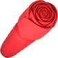 Bloomgasm Pleasure Rose 10X Rechargeable Silicone Wand Vibrator With Rose Attachment - Red