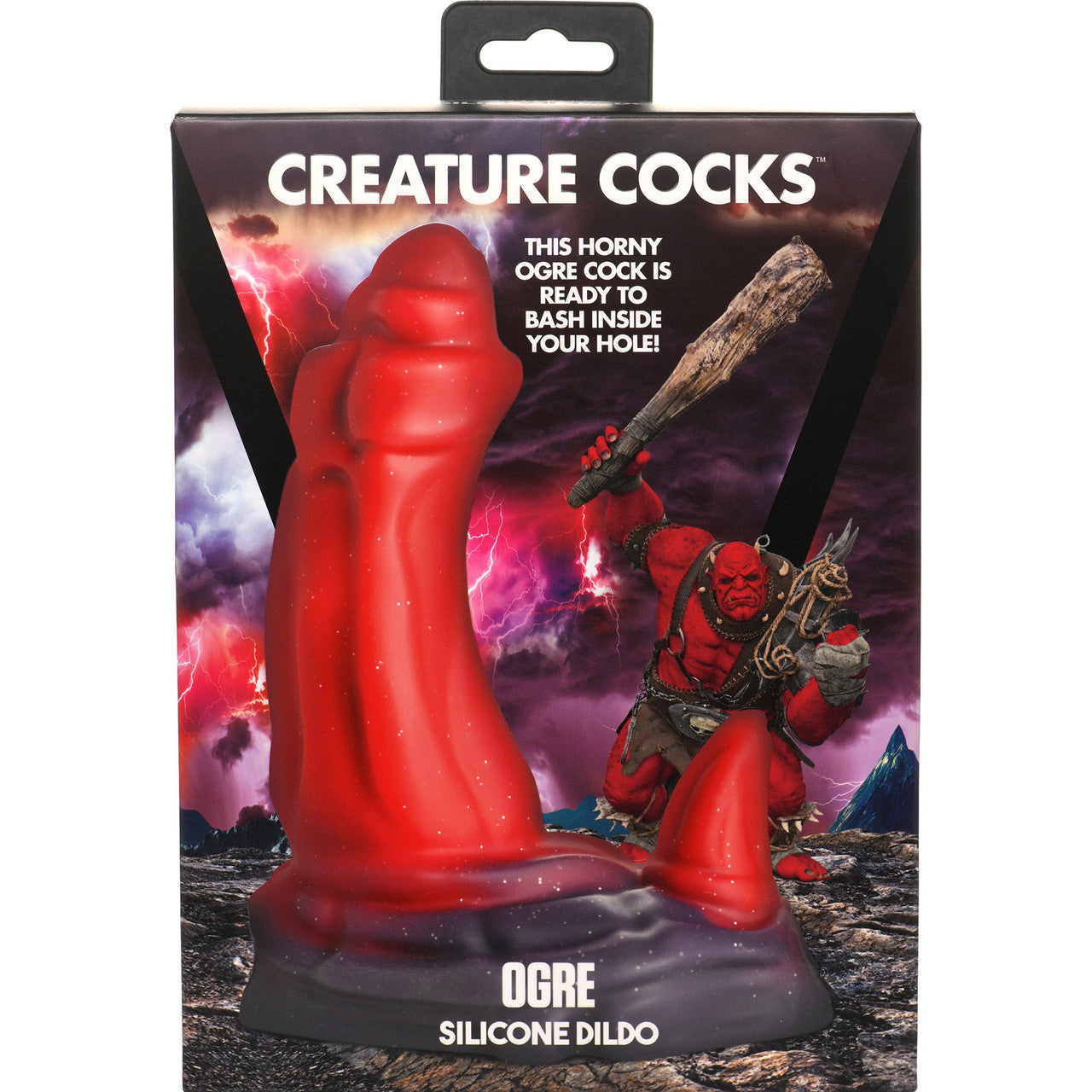 Ogre 7" Silicone Dual Stimulation Suction Cup Dildo By Creature Cocks