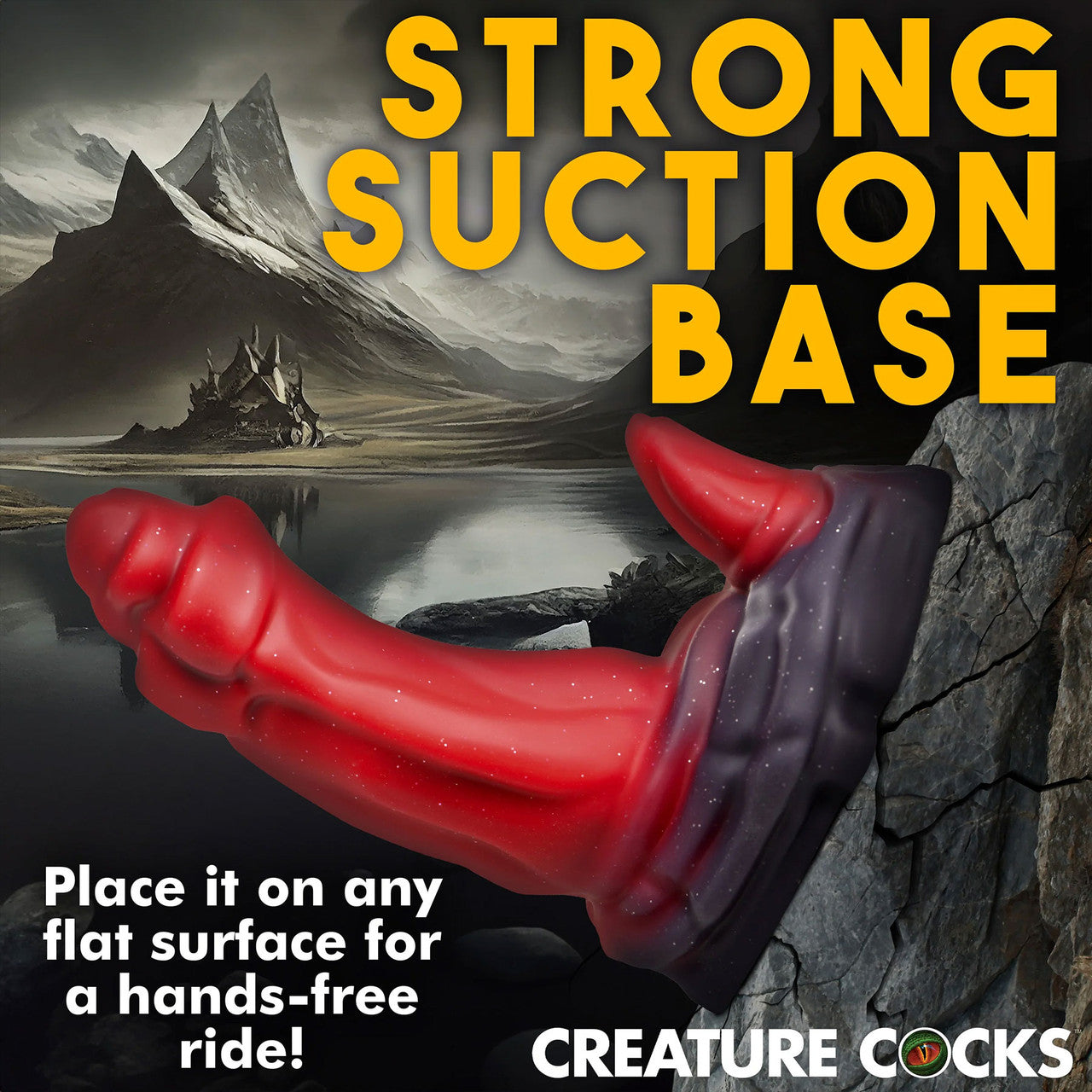 Ogre 7" Silicone Dual Stimulation Suction Cup Dildo By Creature Cocks