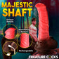 Deluxe Centaur 9.5" Thrusting & Vibrating Silicone Suction Cup Dildo By Creature Cocks