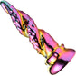 Enchantress 6.25" Rainbow Glass Dildo By Creature Cocks