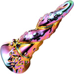 Enchantress 6.25" Rainbow Glass Dildo By Creature Cocks