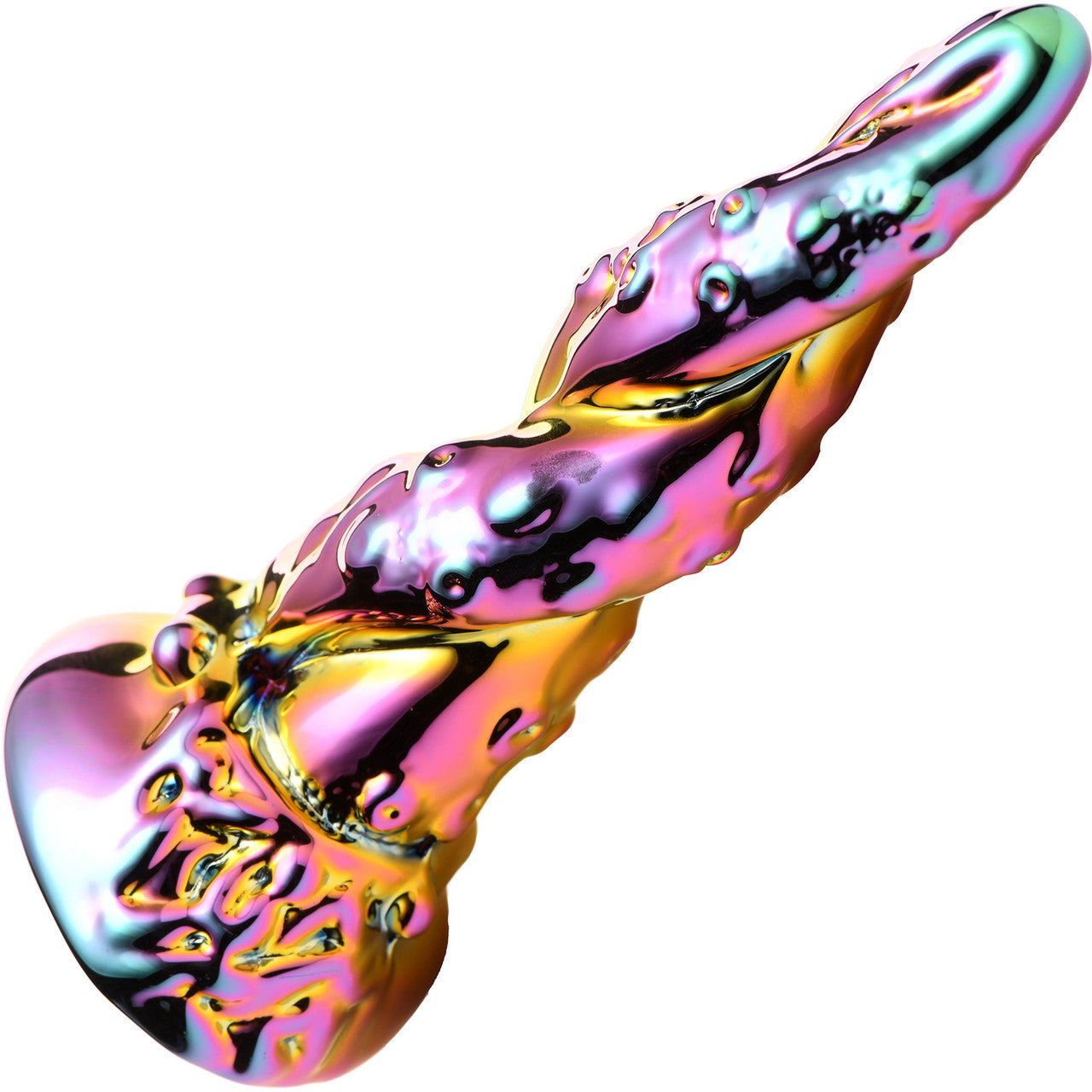 Enchantress 6.25" Rainbow Glass Dildo By Creature Cocks