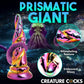 Enchantress 6.25" Rainbow Glass Dildo By Creature Cocks