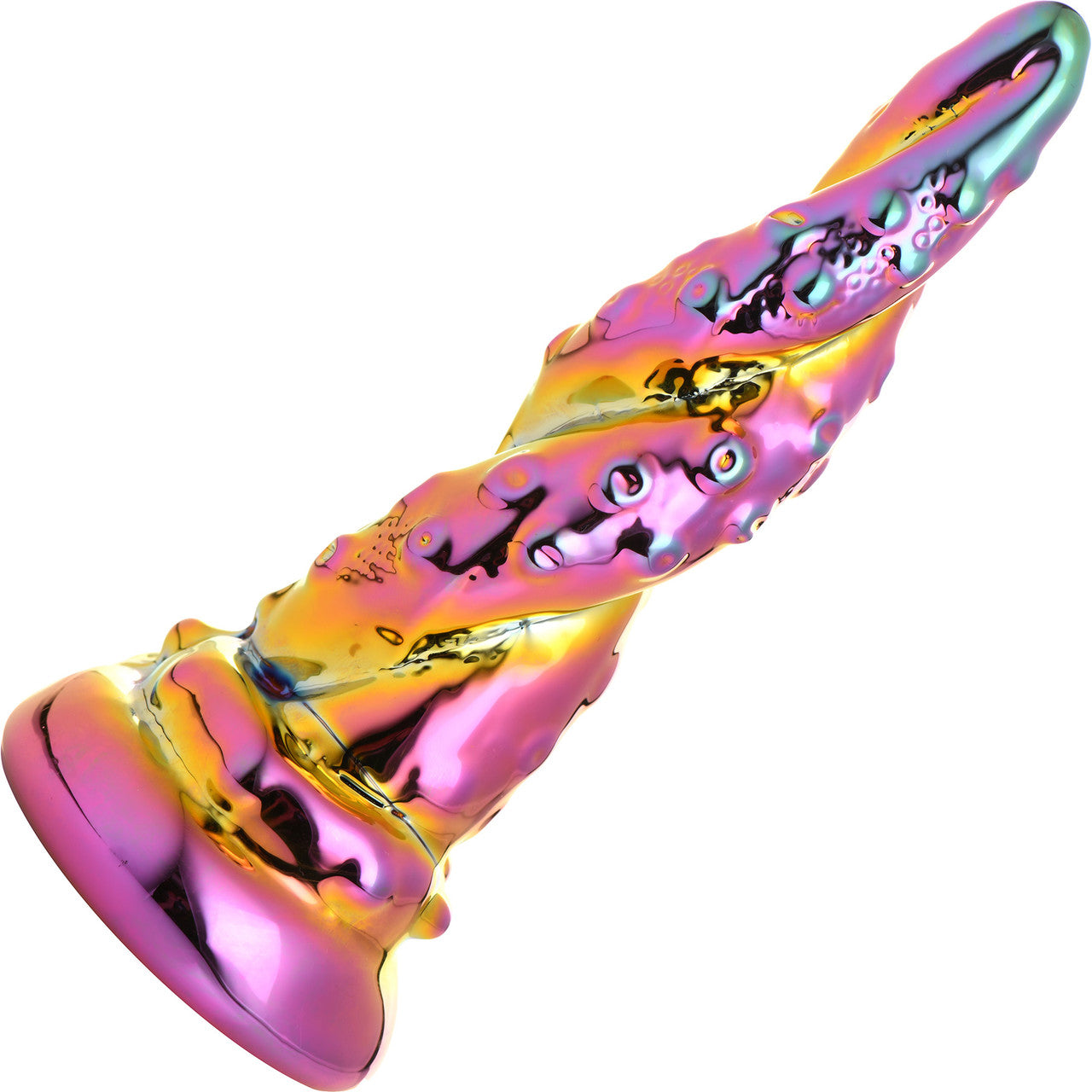 Enchantress 6.25" Rainbow Glass Dildo By Creature Cocks