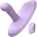 Inmi Thrust 'N' Grind Thrusting & Vibrating Silicone Rechargeable Grinder With Remote - Purple