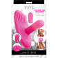 Inmi Spin 'N' Grind Rotating & Vibrating Silicone Rechargeable Grinder With Remote - Pink