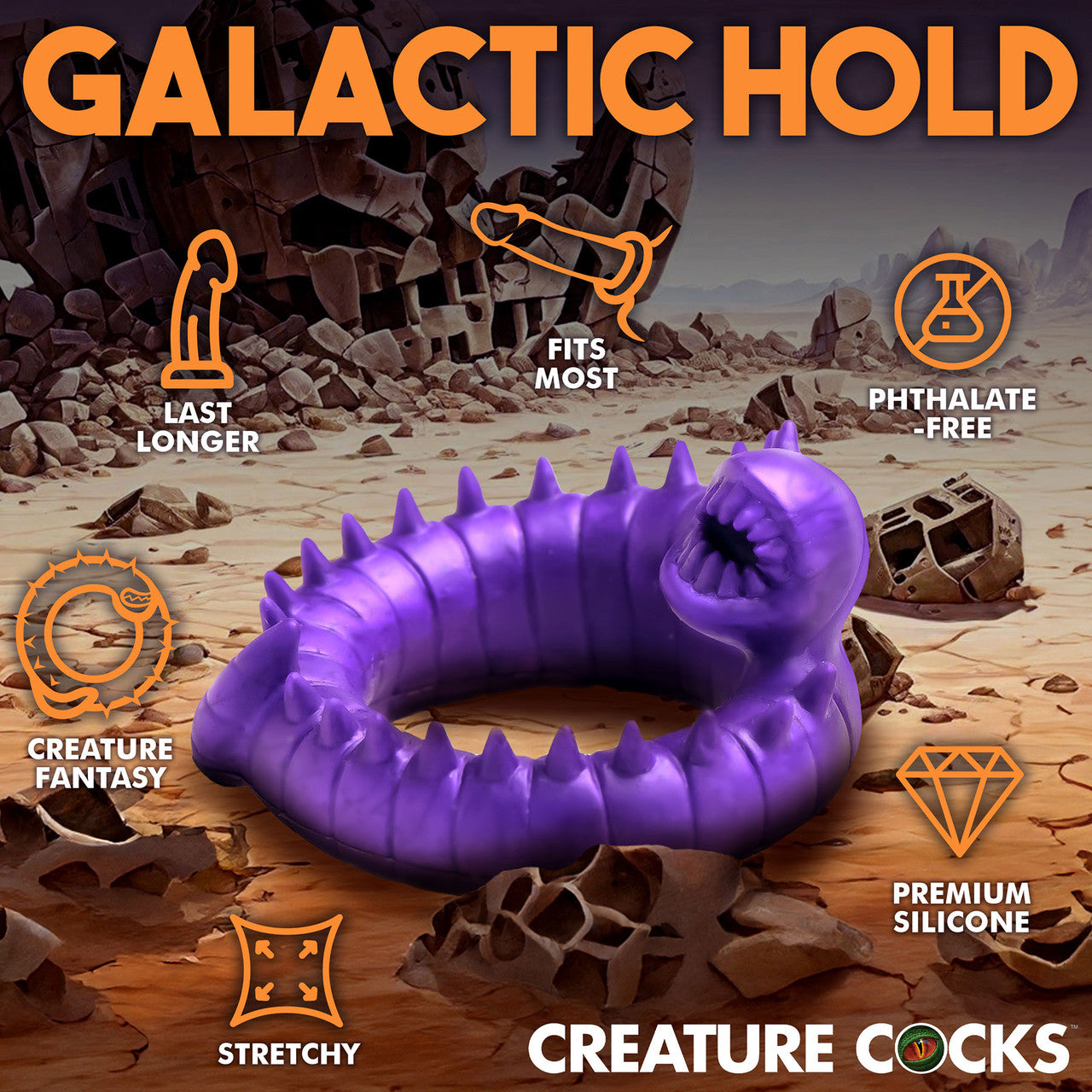 Slitherine Silicone Cock Ring By Creature Cocks