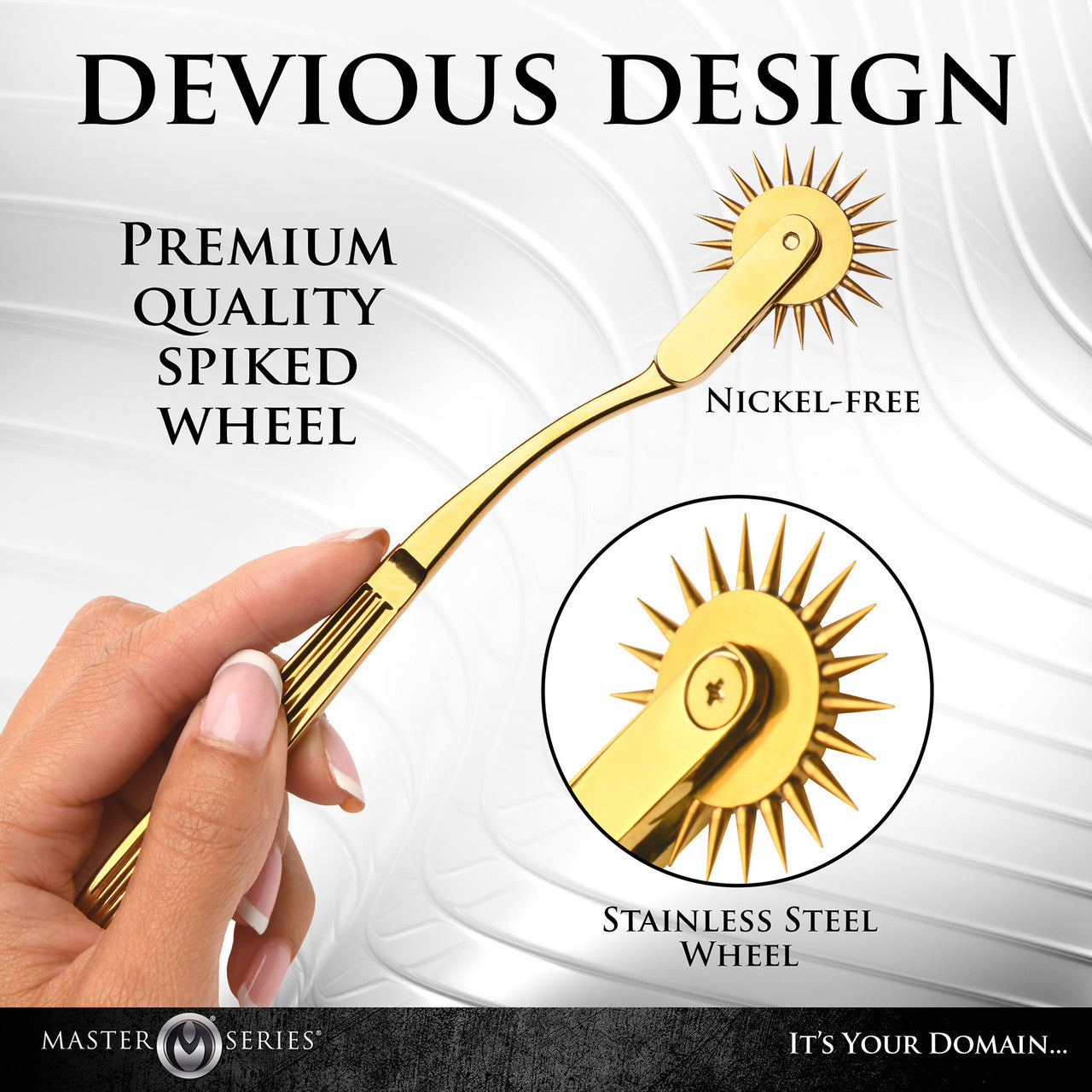 Master Series Gold Sensation Wartenberg Pleasure Wheel