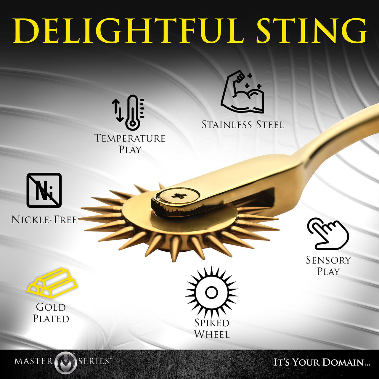 Master Series Gold Sensation Wartenberg Pleasure Wheel