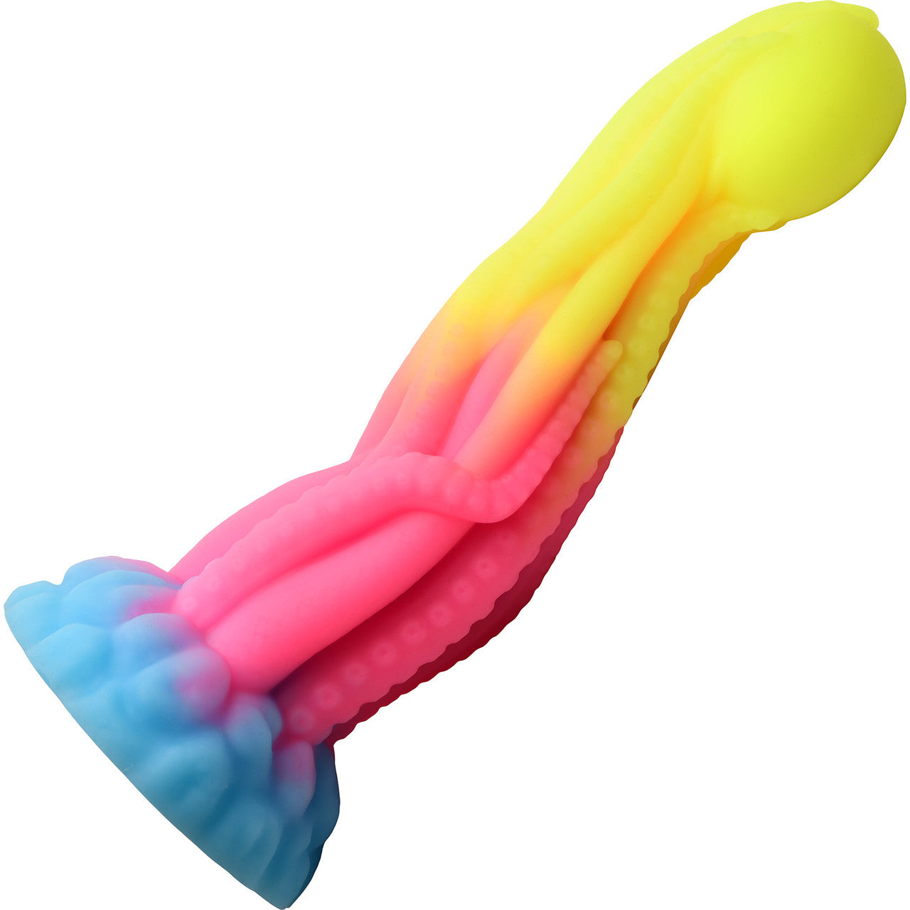 Tenta-Glow 8.5" Silicone Glow In The Dark Suction Cup Dildo By Creature Cocks