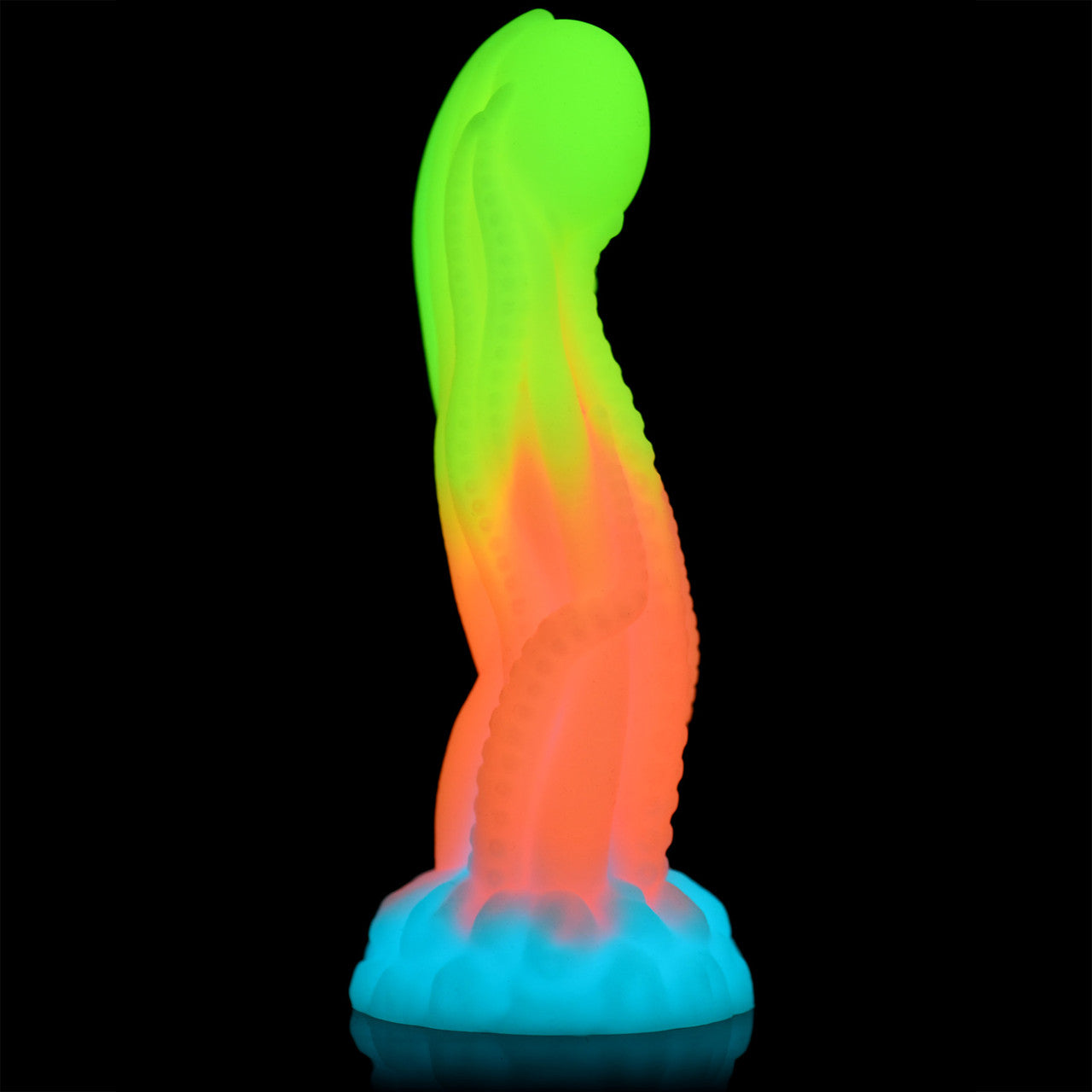 Tenta-Glow 8.5" Silicone Glow In The Dark Suction Cup Dildo By Creature Cocks