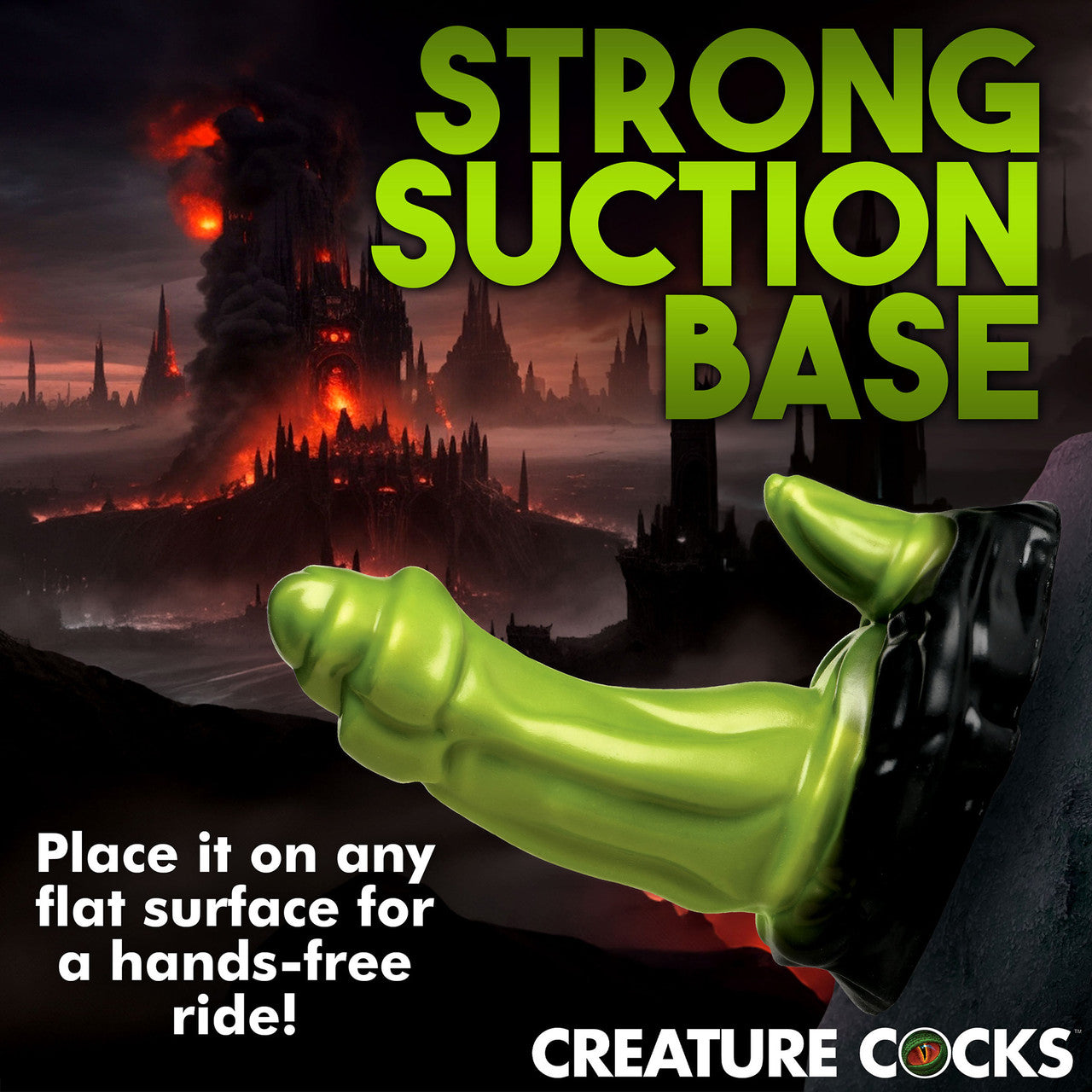 Orc 7" Silicone Dual Stimulation Suction Cup Dildo By Creature Cocks