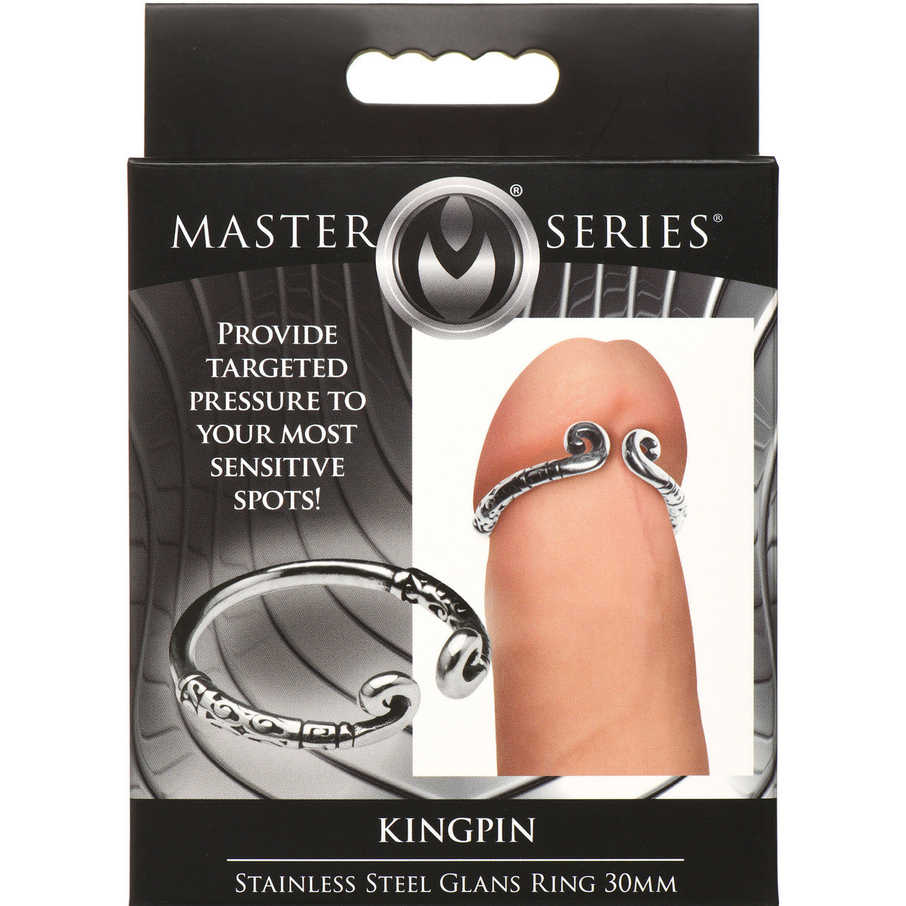 Master Series Kingpin 1.18" Stainless Steel Glans Penis Ring