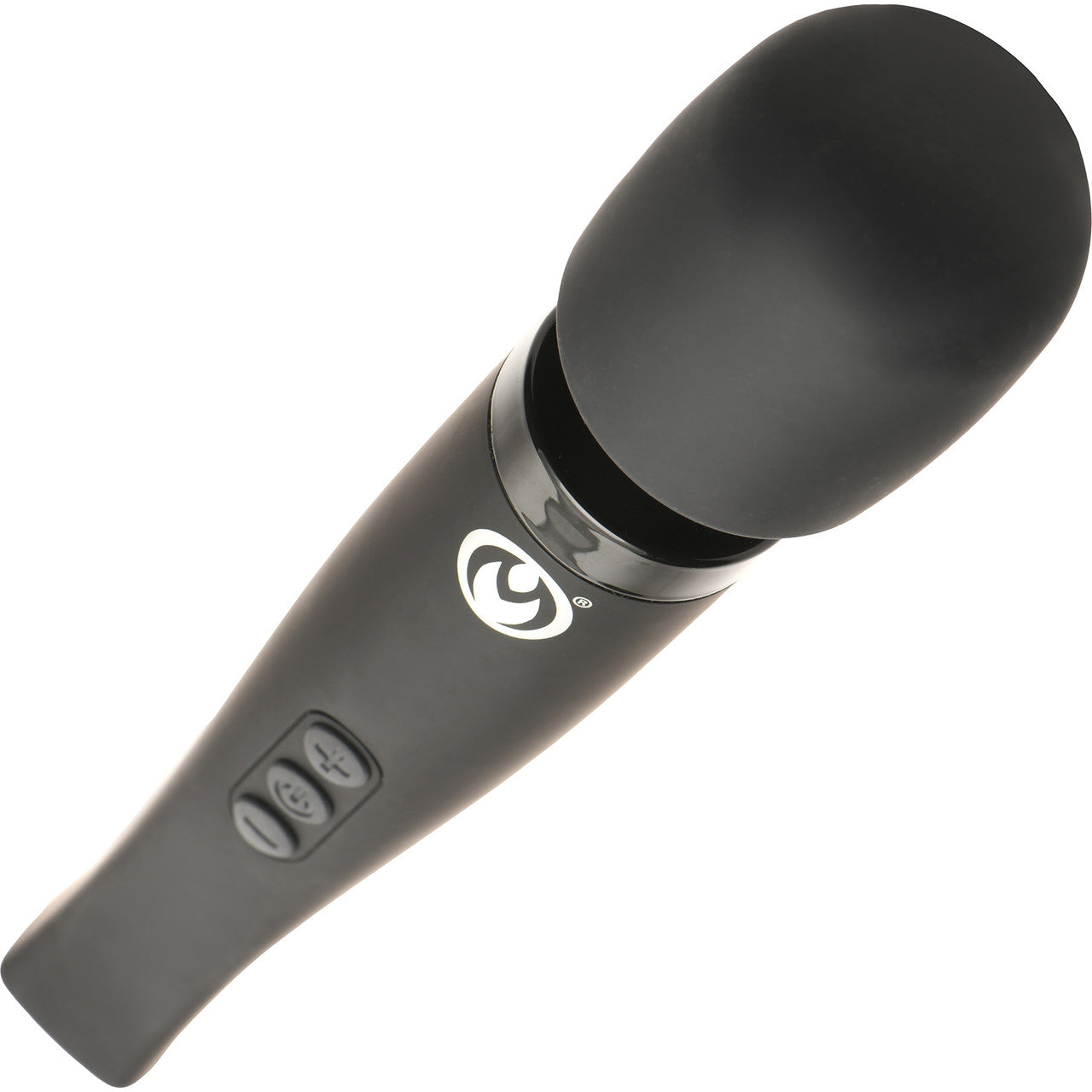 Master Series Thunderstick Pro Rechargeable Waterproof Silicone Ultra Powerful Wand Massager - Black