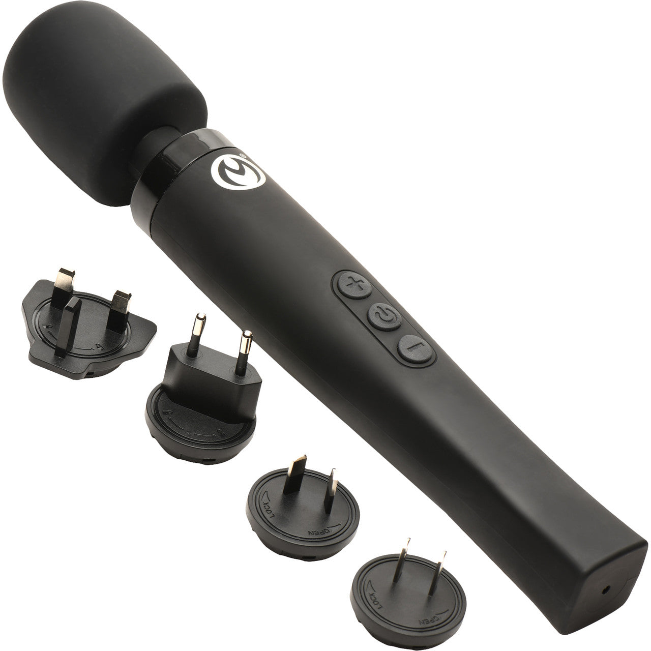 Master Series Thunderstick Pro Rechargeable Waterproof Silicone Ultra Powerful Wand Massager - Black