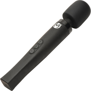 Master Series Thunderstick Pro Rechargeable Waterproof Silicone Ultra Powerful Wand Massager - Black