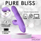 Shegasm Pro-Thrust Max Rechargeable Silicone Thrusting Warming Pulsing Rabbit Vibrator - Purple