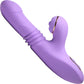 Shegasm Pro-Thrust Max Rechargeable Silicone Thrusting Warming Pulsing Rabbit Vibrator - Purple