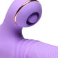 Shegasm Pro-Thrust Max Rechargeable Silicone Thrusting Warming Pulsing Rabbit Vibrator - Purple