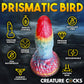 Rainbow Phoenix 6.75" Rechargeable Vibrating Silicone Suction Cup Dildo With Remote By Creature Cocks