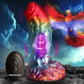 Rainbow Phoenix 6.75" Rechargeable Vibrating Silicone Suction Cup Dildo With Remote By Creature Cocks