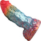 Rainbow Phoenix 6.75" Rechargeable Vibrating Silicone Suction Cup Dildo With Remote By Creature Cocks