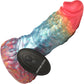 Rainbow Phoenix 6.75" Rechargeable Vibrating Silicone Suction Cup Dildo With Remote By Creature Cocks