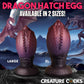 Dragon Hatch Silicone Egg 5.25" Butt Plug With Suction Cup By Creature Cocks - Large