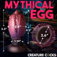 Dragon Hatch Silicone Egg 5.25" Butt Plug With Suction Cup By Creature Cocks - Large