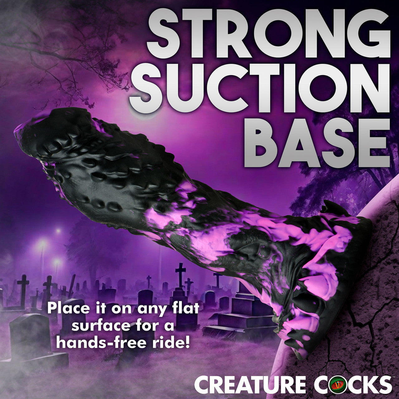 Grim 7.75" Silicone Suction Cup Dildo By Creature Cocks