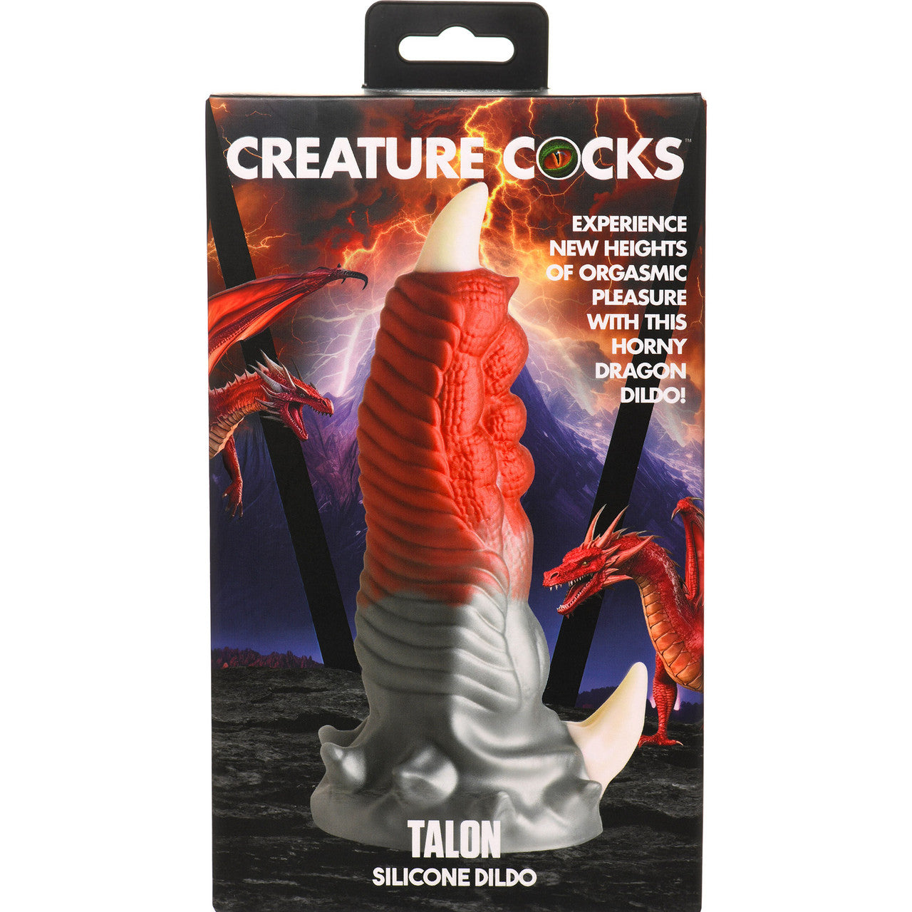 Talon 7" Silicone Dual Stimulation Suction Cup Dildo By Creature Cocks