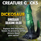 Dickosaur 7.25" Silicone Dual Stimulation Suction Cup Dildo By Creature Cocks