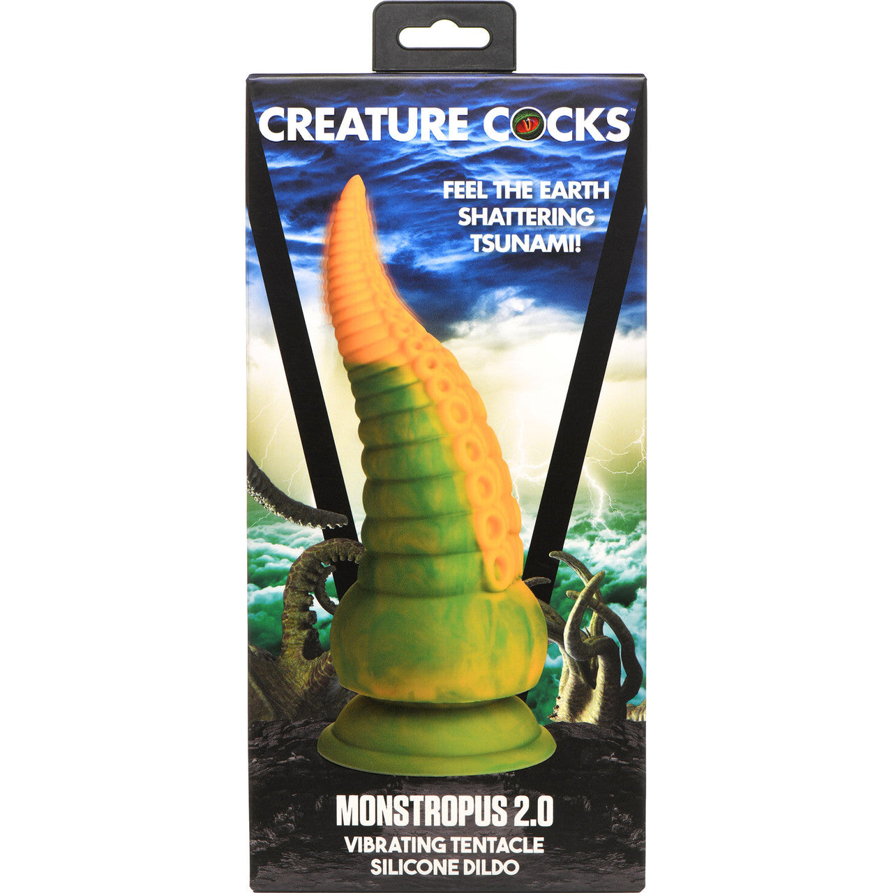 Monstropus 2.0 Tentacle 7.25" Rechargeable Vibrating Silicone Suction Cup Dildo By Creature Cocks