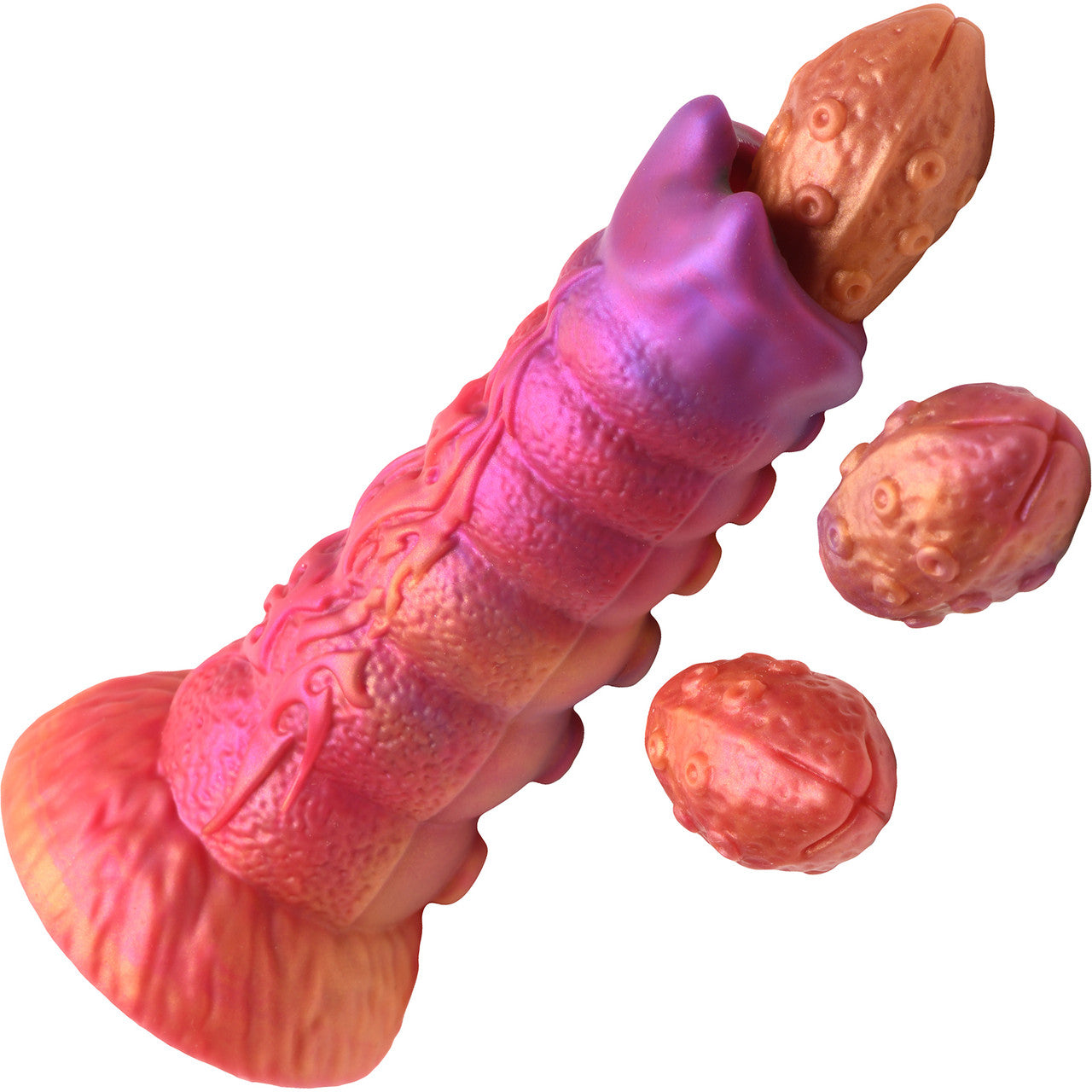 Nymphoid 6.5" Silicone Ovipositor Dildo With Eggs By Creature Cocks