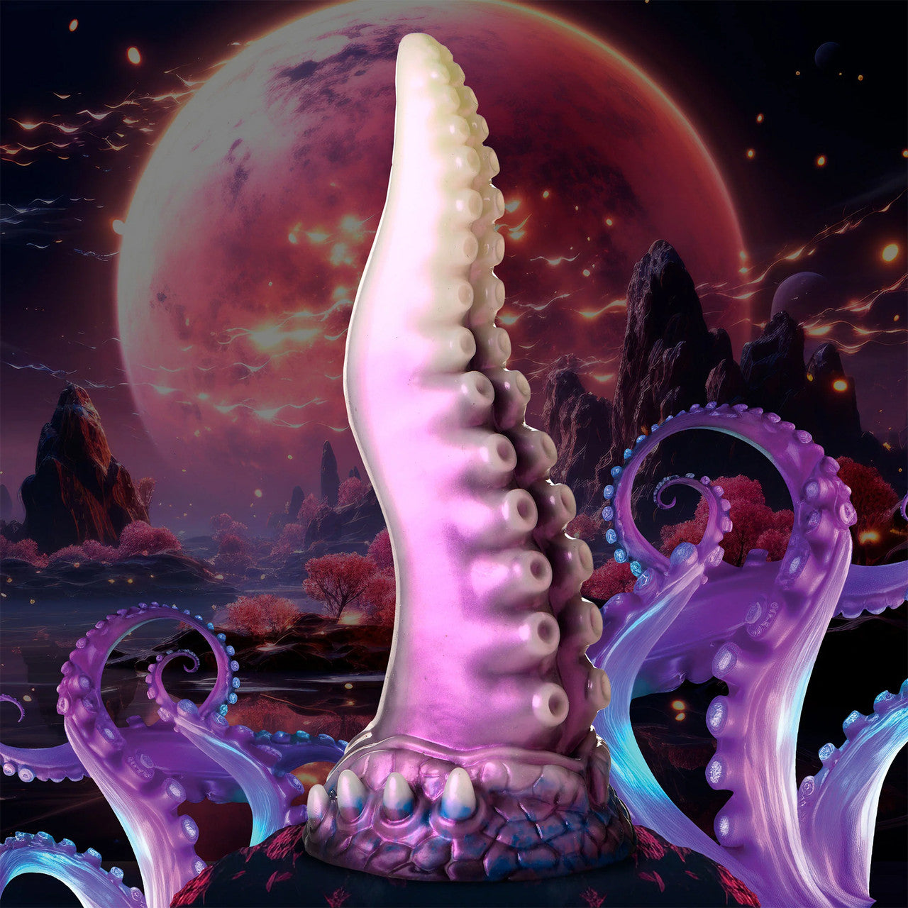 Astropus Tentacle 8.75" Silicone Suction Cup Dildo By Creature Cocks