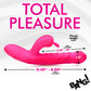 BANG! Thrusting & Vibrating Rabbit Rechargeable Silicone Dual Stimulation Vibrator - Pink