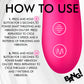 BANG! Thrusting & Vibrating Rabbit Rechargeable Silicone Dual Stimulation Vibrator - Pink