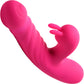 BANG! Thrusting & Vibrating Rabbit Rechargeable Silicone Dual Stimulation Vibrator - Pink